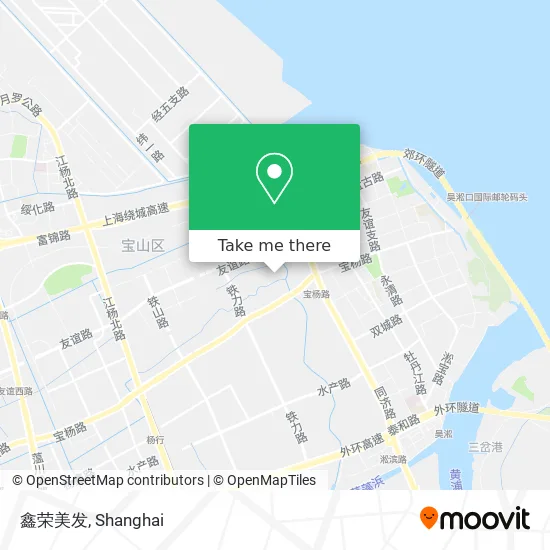 鑫荣美发 map