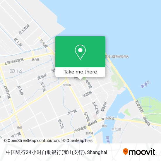 中国银行24小时自助银行(宝山支行) map