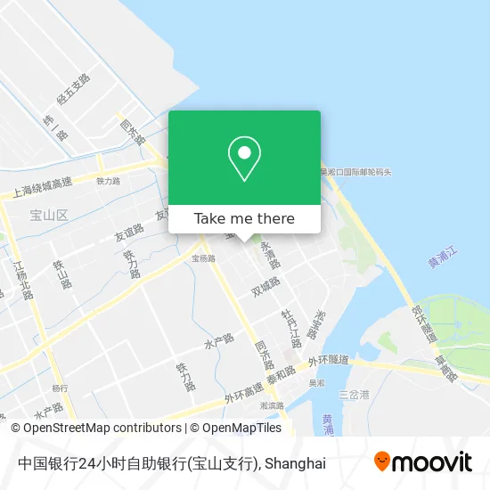 中国银行24小时自助银行(宝山支行) map