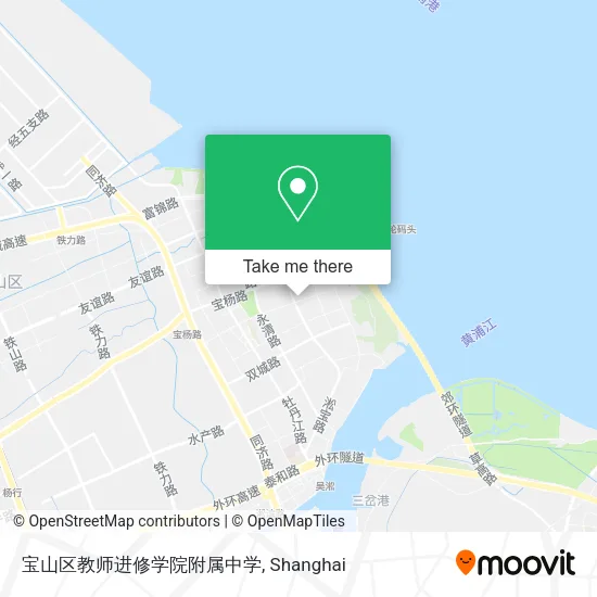 宝山区教师进修学院附属中学 map