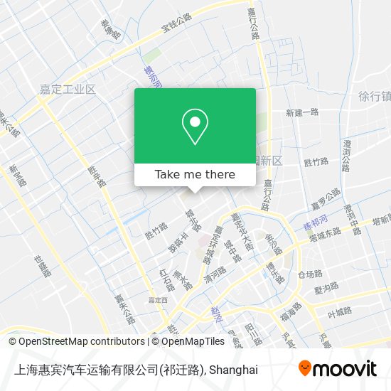 上海惠宾汽车运输有限公司(祁迁路) map