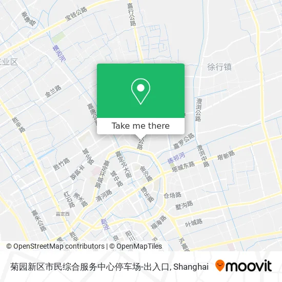 菊园新区市民综合服务中心停车场-出入口 map
