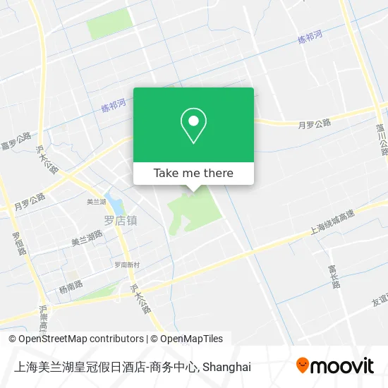 上海美兰湖皇冠假日酒店-商务中心 map