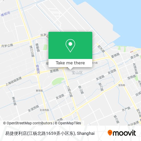 易捷便利店(江杨北路1659弄小区东) map