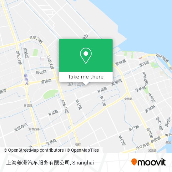 上海姜洲汽车服务有限公司 map