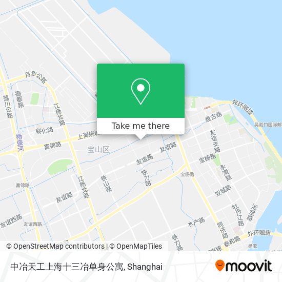 中冶天工上海十三冶单身公寓 map