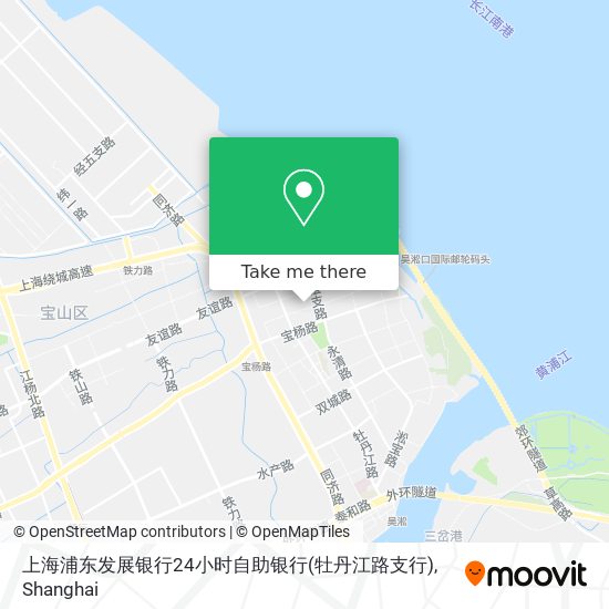 上海浦东发展银行24小时自助银行(牡丹江路支行) map