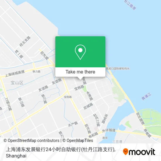 上海浦东发展银行24小时自助银行(牡丹江路支行) map