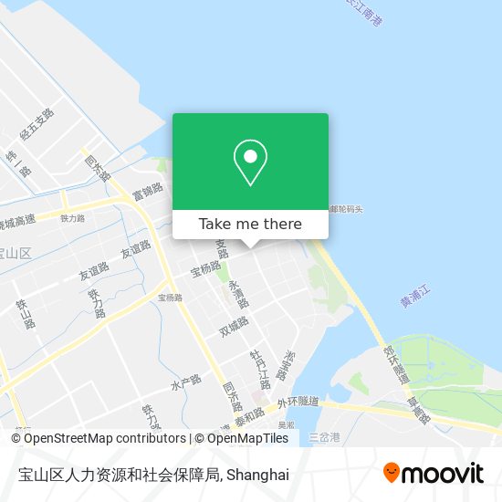 宝山区人力资源和社会保障局 map