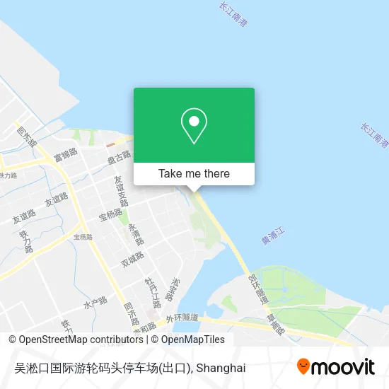 吴淞口国际游轮码头停车场(出口) map