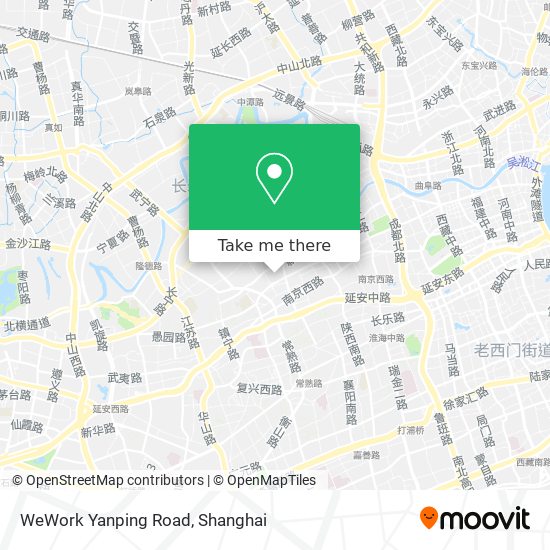 WeWork Yanping Road map