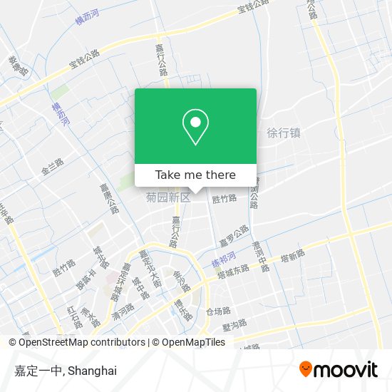 嘉定一中 map