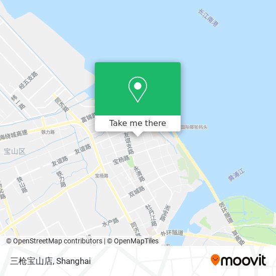 三枪宝山店 map