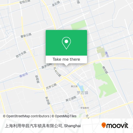 上海利用华昌汽车锁具有限公司 map