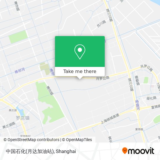中国石化(月达加油站) map