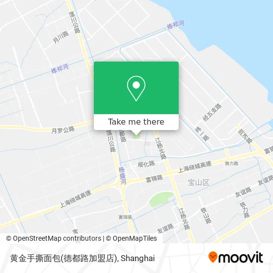 黄金手撕面包(德都路加盟店) map