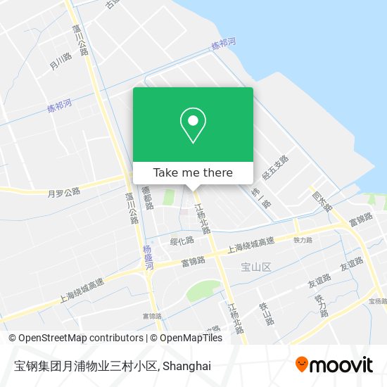 宝钢集团月浦物业三村小区 map