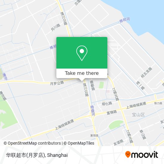 华联超市(月罗店) map