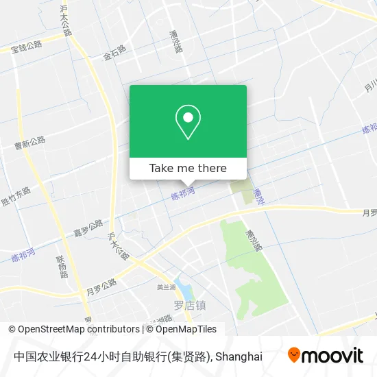 中国农业银行24小时自助银行(集贤路) map