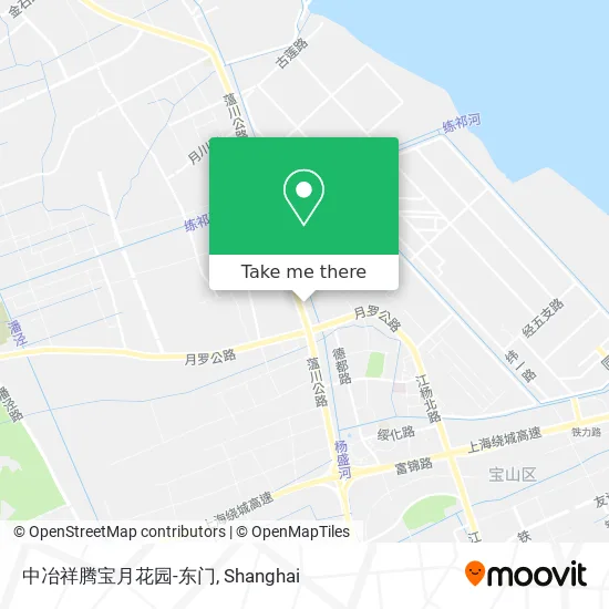 中冶祥腾宝月花园-东门 map