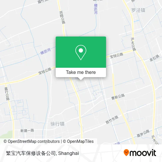 繁宝汽车保修设备公司 map