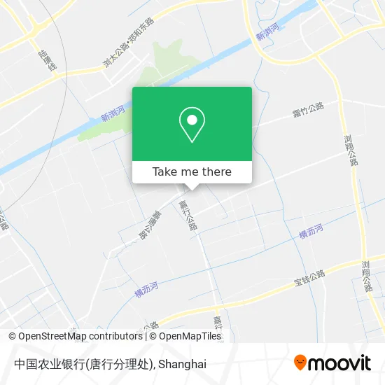 中国农业银行(唐行分理处) map