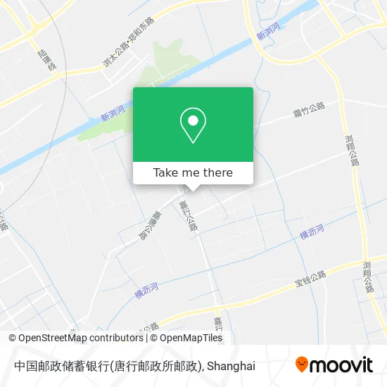 中国邮政储蓄银行(唐行邮政所邮政) map