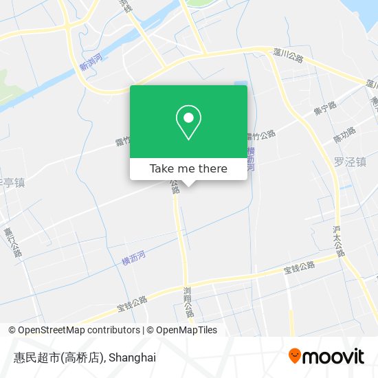 惠民超市(高桥店) map