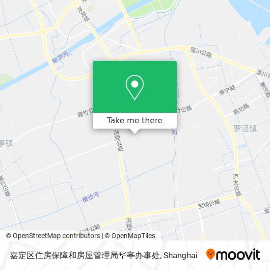 嘉定区住房保障和房屋管理局华亭办事处 map