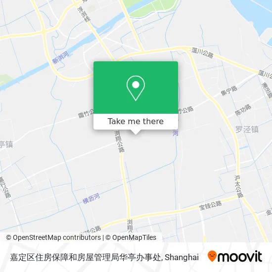 嘉定区住房保障和房屋管理局华亭办事处 map