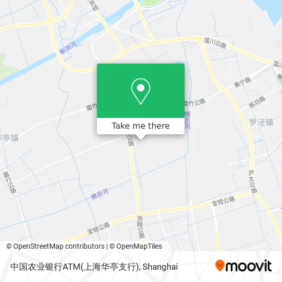 中国农业银行ATM(上海华亭支行) map