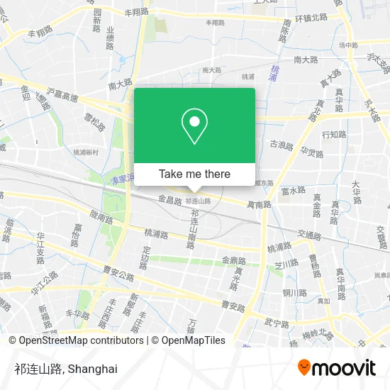 祁连山路 map
