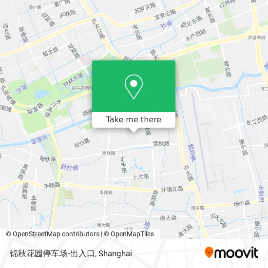 锦秋花园停车场-出入口 map