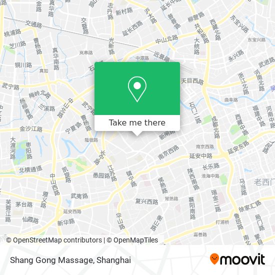 Shang Gong Massage map