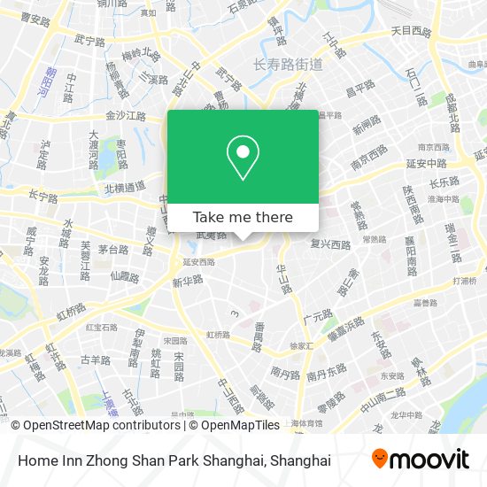 Home Inn Zhong Shan Park Shanghai map