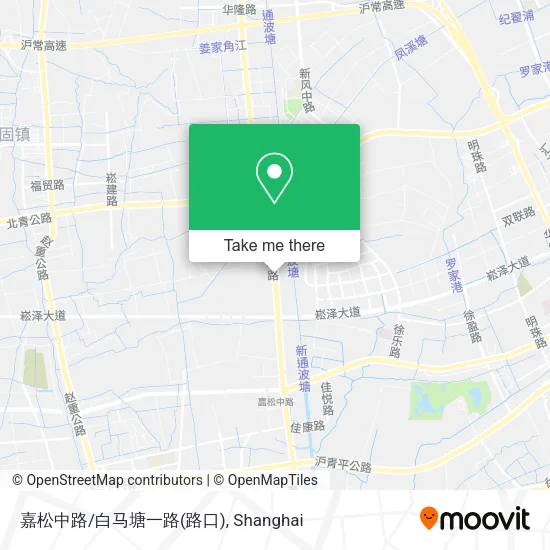 嘉松中路/白马塘一路(路口) map