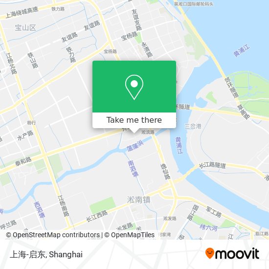 上海-启东 map