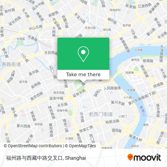 福州路与西藏中路交叉口 map