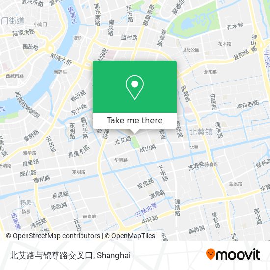 北艾路与锦尊路交叉口 map