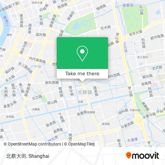 北蔡大街 map