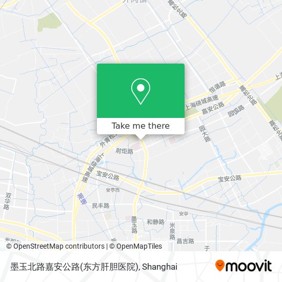 墨玉北路嘉安公路(东方肝胆医院) map