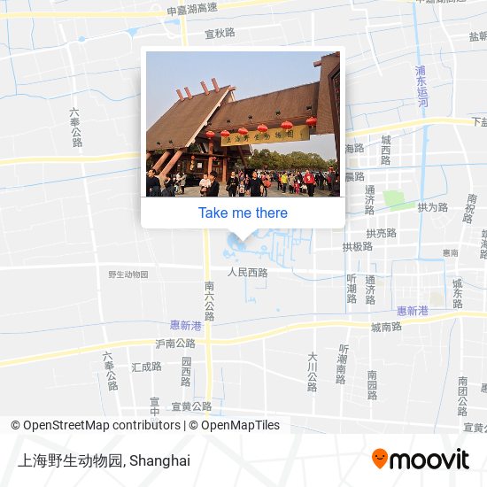 上海野生动物园 map