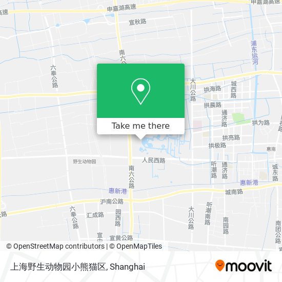 上海野生动物园小熊猫区 map