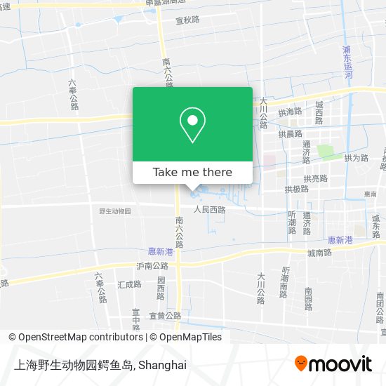 上海野生动物园鳄鱼岛 map
