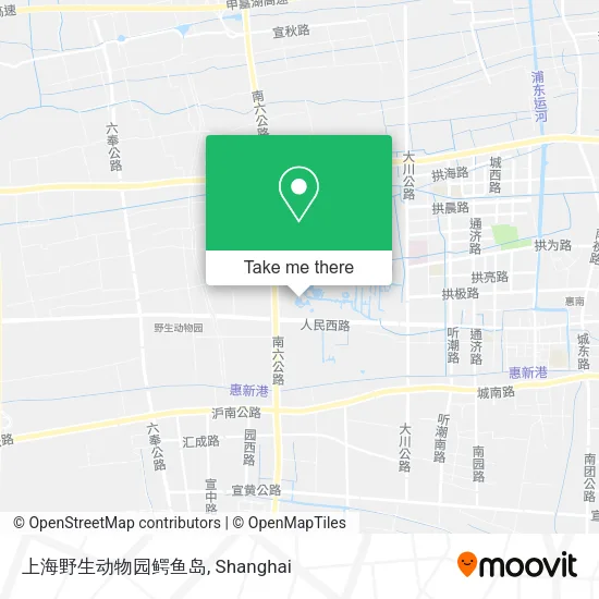 上海野生动物园鳄鱼岛 map