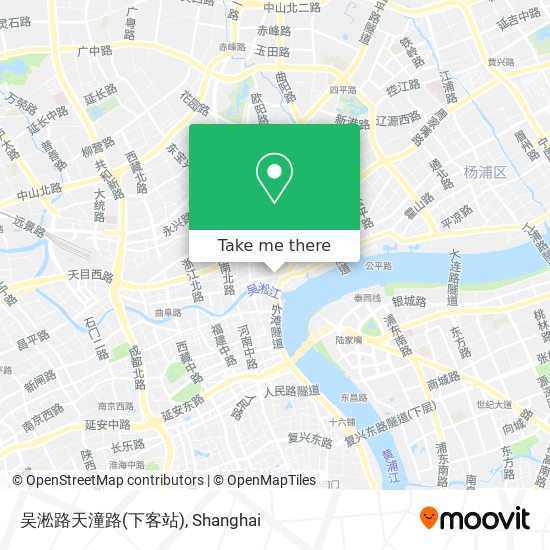吴淞路天潼路(下客站) map