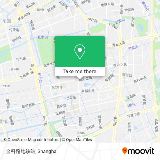 金科路地铁站 map