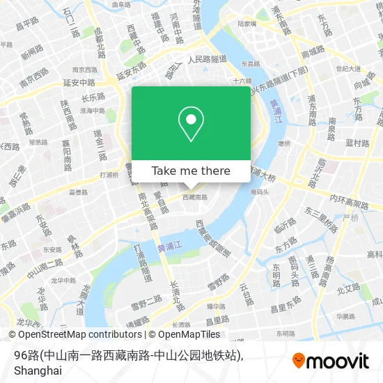 96路(中山南一路西藏南路-中山公园地铁站) map