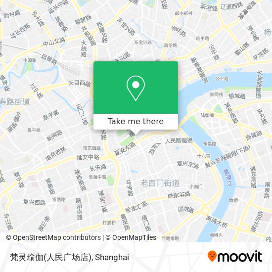 梵灵瑜伽(人民广场店) map
