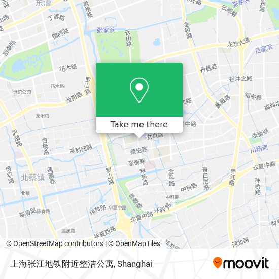 上海张江地铁附近整洁公寓 map